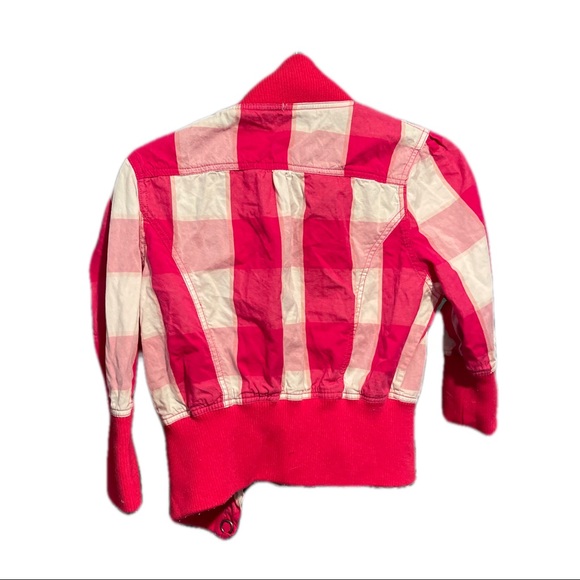 Woman’s red crop SWS jacket - Picture 2 of 3